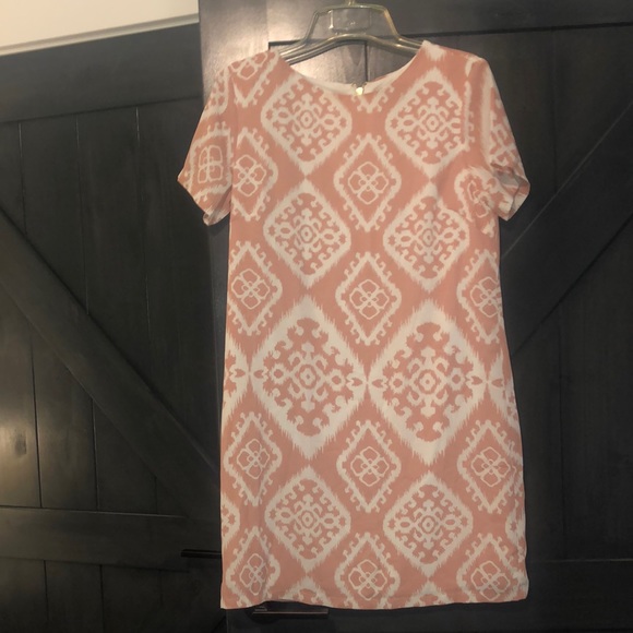 Lulus Give Me A Print Blush Pink Print Shift Dress - Picture 4 of 6